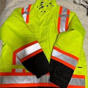 High-Visibility Yellow Performance Jacket work king